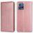 Mobigear Wallet Motorola Edge 30 Fusion Hoesje Bookcase Portemonnee - Roségoud