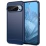 Mobigear Brushed Slim Google Pixel 9 Hoesje Flexibel TPU Backcover - Blauw