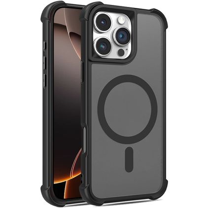 Mobigear Armor Shield iPhone 16 Pro MagSafe Hoesje Hardcase Backcover - Zwart