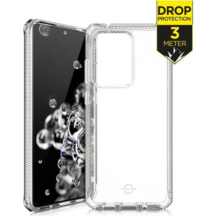 ITSKINS SpectrumClear Doorzichtig Samsung Galaxy S20 Ultra Hoesje Flexibel TPU Backcover Shockproof - Transparant