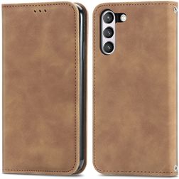 Mobigear Retro Slim Samsung Galaxy S21 FE Hoesje Bookcase Portemonnee - Bruin