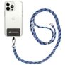 Mobigear Lanyard Universeel Telefoonkoord Verstelbaar - Zwart / Blauw / Babyblauw