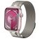 Mobigear Mecha Loop Milanese Apple Watch Bandje Magneetsluiting - 49/46/45/44 mm - Sterrenlicht