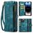 Caseme 008 iPhone 15 Pro Max Hoesje Uitneembare 2in1 Bookcase Portemonnee - Blauw
