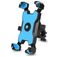 Mobigear PushHold Telefoonhouder Fiets Fietsstuur Bevestiging Klem Universeel - Blauw