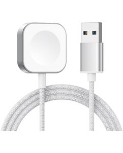 Mobigear USB-A Magnetic Oplader Apple Watch 1 Meter 3W 0.6A - Zilver