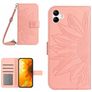 Mobigear Sunflower Samsung Galaxy A05 Hoesje Bookcase Portemonnee - Roze
