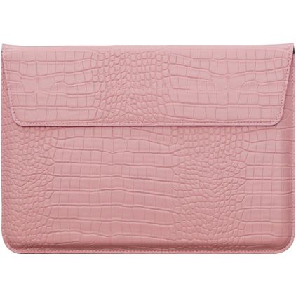 Mobigear Envelope Croco Laptop Sleeve 13 inch Laptop hoes - Roze