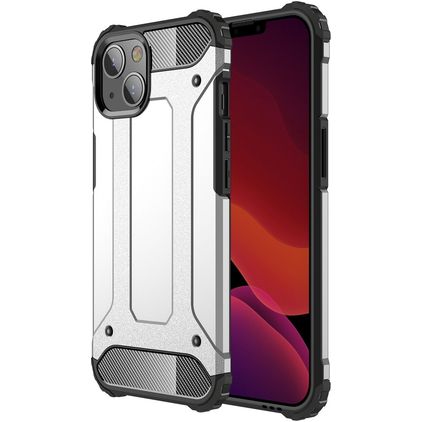 Mobigear Outdoor iPhone 13 Mini Hoesje Hardcase Backcover Shockproof - Zilver