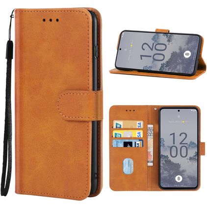 Mobigear Wallet Nokia X30 Hoesje Bookcase Portemonnee - Bruin