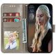 Mobigear Flowers Samsung Galaxy S10 Lite Hoesje Bookcase Portemonnee - Grijs
