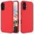 Mobigear Rubber Touch iPhone 16 Siliconen Hoesje Backcover - Rood