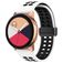 Mobigear Sport Plus Mag Siliconen Smartwatch Bandje Magneetsluiting - Universeel 22 mm connector - Zwart / Wit
