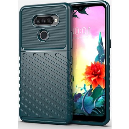 Mobigear Groove LG K50s Hoesje Flexibel TPU Backcover - Groen