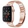 Mobigear Lissabon Stalen Apple Watch Bandje Vouwsluiting - 42/41/40/38 mm - Roségoud