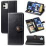 Mobigear Snap Button iPhone 12 Pro Max Hoesje Bookcase Portemonnee - Zwart