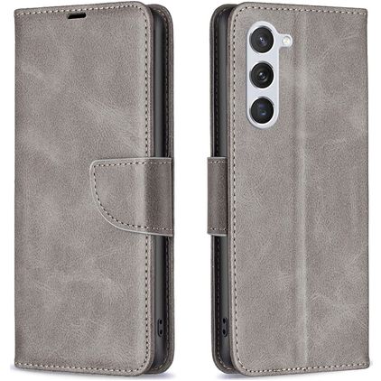 Mobigear Excellent Samsung Galaxy S25 Hoesje Bookcase Portemonnee - Grijs