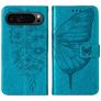 Mobigear Butterfly Google Pixel 9 Pro Hoesje Bookcase Portemonnee - Blauw