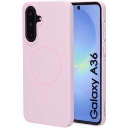 Mobiparts Slim Line Samsung Galaxy A36 MagSafe Hoesje Hardcase Backcover - Blush Pink
