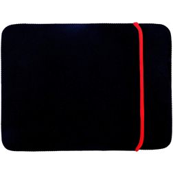 Mobigear Two Way Neopreen Laptop Sleeve 15.4 inch Laptop hoes - Zwart / Rood