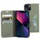 Mobiparts Classic Wallet iPhone 13 Hoesje Bookcase Portemonnee - Groen