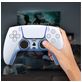 Mobigear Deco Strip Playstation 5 controller Hardcase Hoesje - Grijs