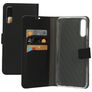 Mobiparts Saffiano Wallet Samsung Galaxy A70 Hoesje Bookcase Portemonnee - Zwart