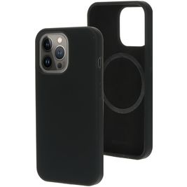 Mobiparts iPhone 13 Pro Siliconen MagSafe Hoesje Backcover - Zwart Mobiparts iPhone 13 Pro Siliconen MagSafe Hoesje Backcover - Zwart