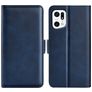 Mobigear Slim Magnet OPPO Find X5 Hoesje Bookcase Portemonnee - Donkerblauw