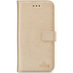 My Style Flex Wallet iPhone XS Max Hoesje Bookcase Portemonnee - Goud