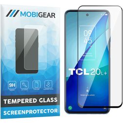 Mobigear Premium TCL 20L Plus Glazen Screenprotector - Case Friendly - Zwart