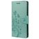 Mobigear Flowers Samsung Galaxy A23 Hoesje Bookcase Portemonnee - Turquoise
