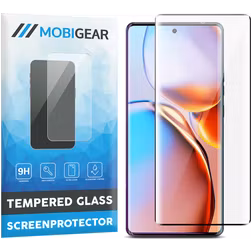 Mobigear Premium Motorola Edge 40 Pro Glazen Screenprotector - Case Friendly - Zwart