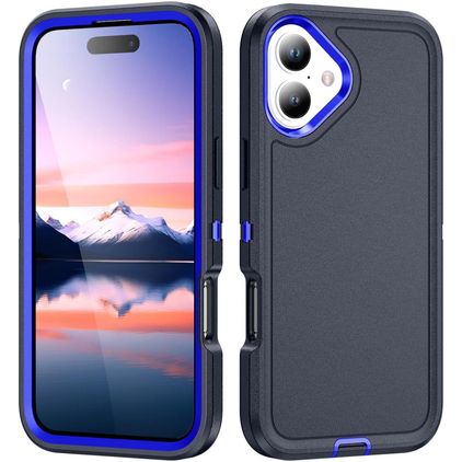 Mobigear Rugged iPhone 17 Hoesje Hardcase Backcover Shockproof - Blauw