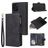 Mobigear Zipper iPhone 12 Hoesje Bookcase Portemonnee - Zwart