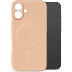 My Style Protective Flex iPhone 16 Plus MagSafe Hoesje Flexibel TPU Backcover - Soft Pink