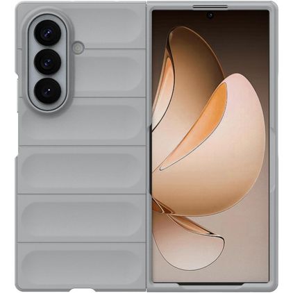 Mobigear Bumpy Samsung Galaxy Z Fold 8 Ultra Hoesje Flexibel TPU Backcover - Grijs