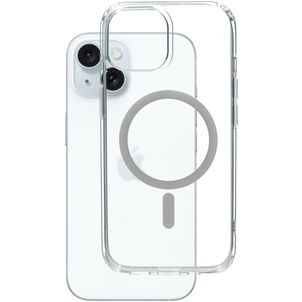 Mobiparts Hardcover Doorzichtig iPhone 15 MagSafe Hoesje Hardcase Backcover - Transparant