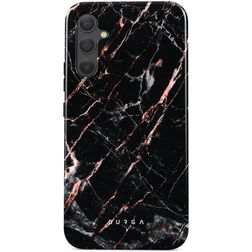 Burga Tough Samsung Galaxy A35 Hoesje Hardcase Backcover Shockproof - Rose Gold Marble