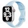 Mobigear Sport Slim Siliconen Apple Watch Bandje Druksluiting - 49/46/45/44 mm - Babyblauw