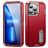 Mobigear Rugged Stand iPhone 14 Plus Hoesje Hardcase Backcover Shockproof met Standaard - Rood
