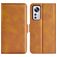 Mobigear Slim Magnet Xiaomi 12 Pro Hoesje Bookcase Portemonnee - Cognac