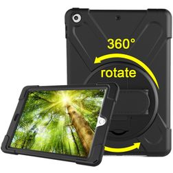 Mobigear SureGrip XGuard iPad 6 (2018) Hoes Hard Kunststof,Siliconen Backcover + Standaard - Zwart