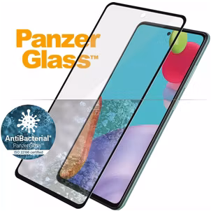 PanzerGlass Edge to Edge Samsung Galaxy A52s 5G Glazen Screenprotector - Case Friendly - Zwart
