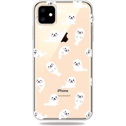 Mobigear Design iPhone 11 Pro Max Hoesje Flexibel TPU Backcover - Zeehonden