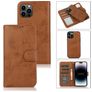 Mobigear Wallet iPhone 15 Pro Max Hoesje Uitneembare 2in1 Bookcase Portemonnee - Bruin