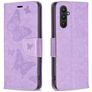 Mobigear Butterfly Samsung Galaxy A24 Hoesje Bookcase Portemonnee - Paars