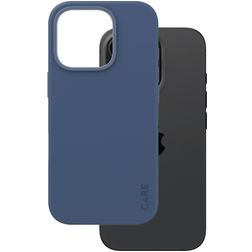 CARE by PanzerGlass Fashionable iPhone 16 Pro Siliconen MagSafe Hoesje Backcover - Blauw