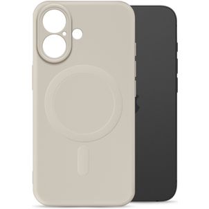 My Style Protective Flex iPhone 16 MagSafe Hoesje Flexibel TPU Backcover - Antique White