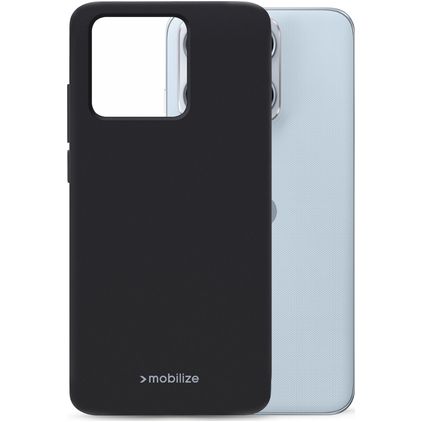 Mobilize Rubber Gelly Motorola Edge 70 Max Hoesje Flexibel TPU Backcover - Zwart